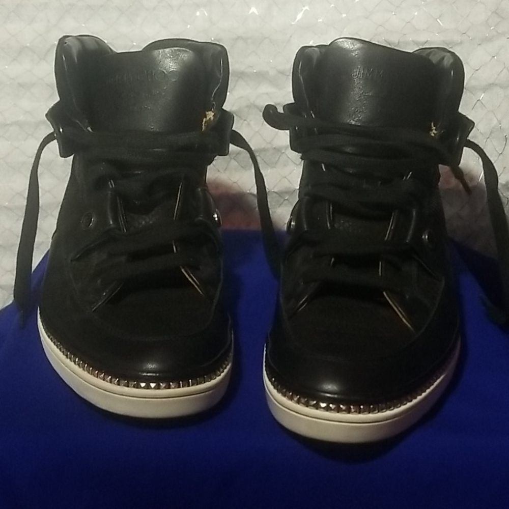 Authentic Jimmy Choo Hi Top Sneakers